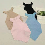 Women's Camisole Summer Solid Colour Slim Sexy Fashion Sleeveless Tops Harajuku-Outfit