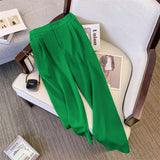 Fongt Suit Suit Pants Women Straight Loose 2025 New Spring And Autumn Leisure Wide Legs Commute Black Pants