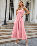 Fongt Shooting 2026Wish Spring Sexy Bareback Print Holiday Wind Sling Dress Woman