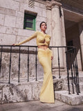 Spring New Women's Temperament Sexy Long-Sleeved T Ruth-Envested Dress