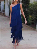 Fongt Eso-Shouldered Asymmetric Dress 2025 Spring And Summer New