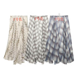 Fongt Women's Holiday Style Snake Print Irregular Wide Swing Skirt 05233882741