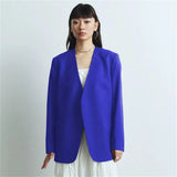 Fongt Suit Spring And Autumn New Cushion Shoulder Leisure Fashion Temperament Slim Thin Professional Gray Small Suit Jacket