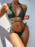 Fongt New Swimsuit Sexy Bikini Split Swimsuit Women's Fashion