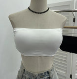 Fongt Shot With Chest Pads With Chest Bra Strap Strap Vest Woman Wrapped Chest Bare Back Spicy Hot Girl Back 1933