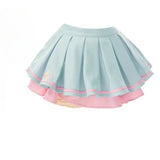 Style Kawaii 2 Piece Sets Women Casual Cute Crop Tops Blouse + Slim Bodycon Mini Cake Skirt Fashion Chic 2024 New-Outfit