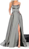Fongt Solid-Color Bridesmaids Wear Long Dresses With Thin Shoulders And Girlfriend Fashion Bridesmaids Evening