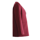 Fongt New V Collar Line Fake Suit Collar Loose Version Of The Suit Coat Top Female 1784