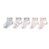 5 Pairs/lot 1 to 12 Yrs Cotton Children's Socks Stereo Animals Summer Thin Kids' Mesh Socks Cute Girls Boys