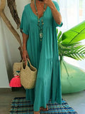 Fongt Spring Summer WISH New V-Neck Irregular Multi-Color Multi-Code Long