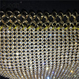 Women Backless Luxury Rhinestone Camis Crop Top Fashion Chunky Metal Chain Diamond Hollow Out Plunge Halter Tank