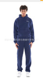 Fongt New Zippered Open-Shirt Trousers Simple Letter-Print Hooded Jacket Jacket Hot