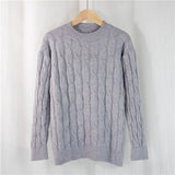 New 2021 Autumn Winter Women's Sweaters Pullovers Warm Minimalist Korean Elegant Pink Solid Ladies Jumpers