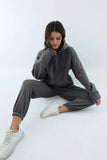 Fongt And Winter Women's Casual Fashion Thick Long-Sleeved Trousers Two Sets