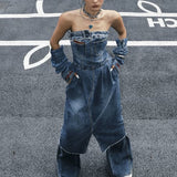 Fongt Trendy Cowboy Breast-Wearing Dress Women In The Autumn Of 2025 New Fashion To Take Waist Design Feel Skirt Tide