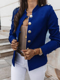 Fongt Burst Long Sleeve Rebuttoned Small Suit Short