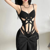Fongt Winter New Women's Solid Color Sexy Sling Straight Body Slings