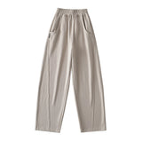Trendy Women's Wear High Street Leisure Sports Pants New Fashion Temperament Straight Tube High Waist Wide Leg Pants In Spring And Autumn-Outfit