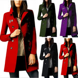 Fongt And Winter New Japanese And Korean Burst Single Long Hair, The Female Coat Cuff Zipper Coat Double Buckle Multi-Pocket