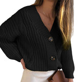 Fongt Wish Sweater Women 2025 Autumn And Winter Loose Size Mahjong Button Coarse Sweater Cardigan
