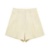 Fongt Vest 99293210 High Waist Casual Shorts 9929221 Set