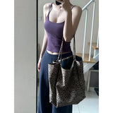 Fongt Wears A Female Autumn Fashion Temperament Purple Knitted Cardigan Vest Sling Pants Three-Piece Set