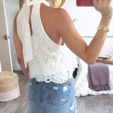 Casual Backless Sleeveless Chiffon