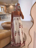 Fashion High-Waist Swing Positioning Print Slings Long