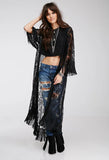 Fongt Smos Women's Top Hot Tassel Long Women's Cardigan