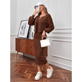 Fongt And Autumn 2025 New Comfortable Casual Pit Jacket Dress Two-Sleeve
