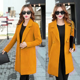 Fongt Autumn And Winter New Ebay Haired Women's Coat Double Buckle Coat Multi-Colored Multi-Code
