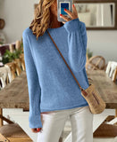 Fongt Sheintemu Autumn And Winter Long Sleeve Simple Solid Color Sweater New