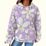 Fongt And Winter New Hoodie Small Square Digital Printing Casual Hoodie