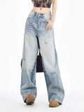Fongt New Spring 2024 Model Is Loose, Thin, High Waist And Light Straight Pants-Outfit