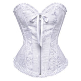Fongt Zipper Jaclace Guard Waist-Beed Court Bouquet Close Abdomen Chest Corset