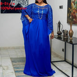 Summer Dress 2022 VONDA Vintage Lace Patchwork Party Long Maxi Dress Beach Sundress Ruffled Vestido Kaftan Robe