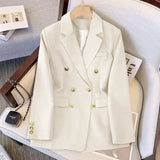 Fongt Spring New Large-Size Fashion Temperament Professional Suit Thin Top Dress Korean Version Of Autumn Suit Coat Woman