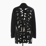 Fongt New Suit Long Fashion Simple Hollow Hair Design Sense Blazer 1632