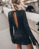 Glitters In The Ambience Of Long-Sleeved Dresses In Autumn/Winter