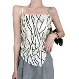 Fongt Women's Summer Thin Vest With A Bow Strap To The Bottom Of The Design Feel To Wear A