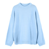 Fongt Soft-Gried Gray Sweater Woman 2025 Autumn And Winter Loose Thick Sheep Velvet Collar Knitted Shirt