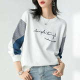 Pullovers Women Fashion Trend Spring Autumn New Loose Capless All-match Design Pullover Outside Wear Long-sleeved