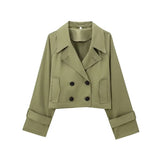 Fongt 2025 Autumn New Women's Design With A Windbreaker Short Jacket Jacket