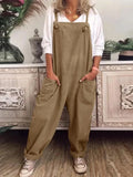 ZANZEA Summer Women Solid Jumpsuits Sleeveless Office Lady Baggy Overalls Casual Leisure Lady Loose Playsuits Oversized
