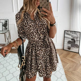 up Sleeve Buttons Collar Pleated