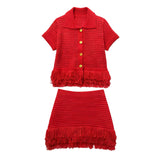 Fongt Women's Dress 2025 Fashion Suit High-Waist Mini Skirt Tuxedar T-Shirt Knitted Dress Comfortable Casual Style