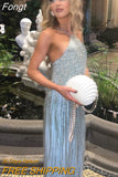 Summer Bling Glitter Sequins Tasse Lsexy Y2K Clothes Sleeveless Backless Bodycon Midi Dress For Women 2023 Club