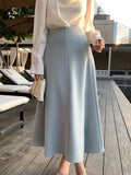 Fongt Special Price Does Not Return] Xixi Temperament Commute High-Waisted Half-Dress Swing A-Word Skirt 85132