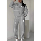 Fongt 2025 New Trousers Letter Long-Sleeved Casual Sports Set Two Sets