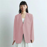 Fongt Suit Spring And Autumn New Cushion Shoulder Leisure Fashion Temperament Slim Thin Professional Gray Small Suit Jacket
